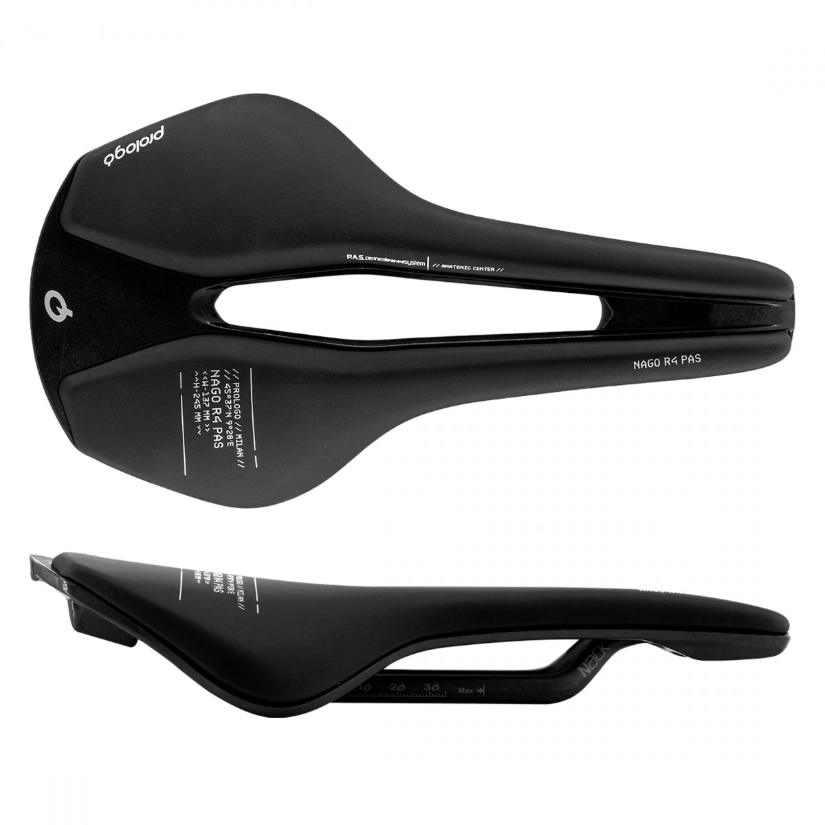 Saddle Prologo Nago R4 Pas Nack 137 BK