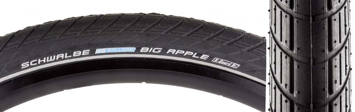 Tire SWB Big Apple 700x50 (28x2.0) Active Twin K-GUARD BK/BK/REF SBC Wire