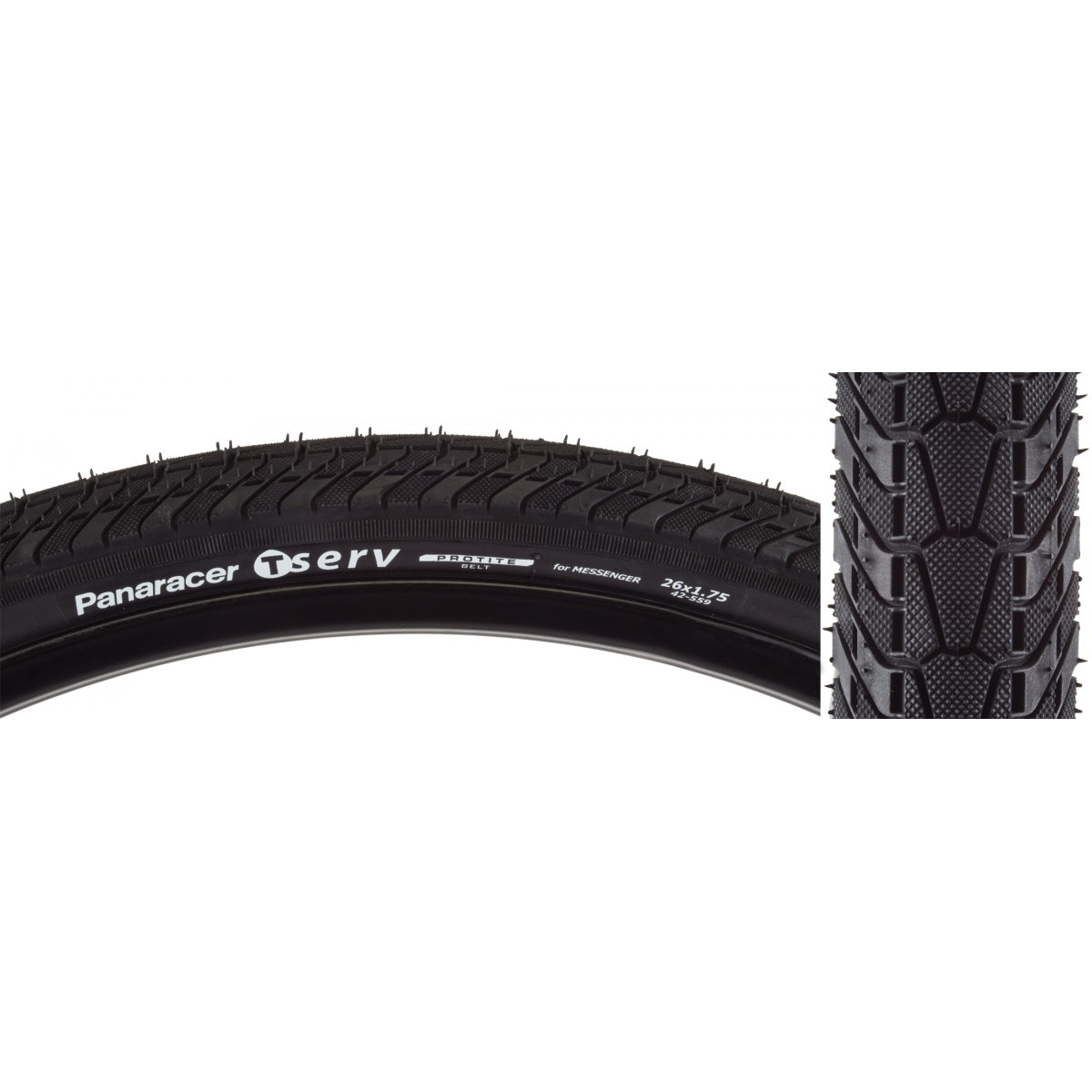 Tire Pan Tserv Protite 26x1.75 Fold BK/BK