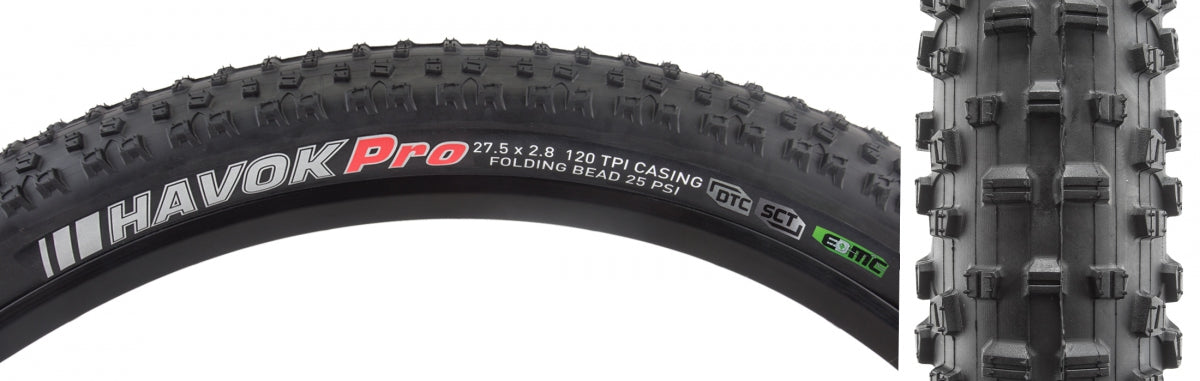 Tire Ken Havok Pro 27.5x2.8 BK/BK DTC/EMC/TLR Fold 35psi E50