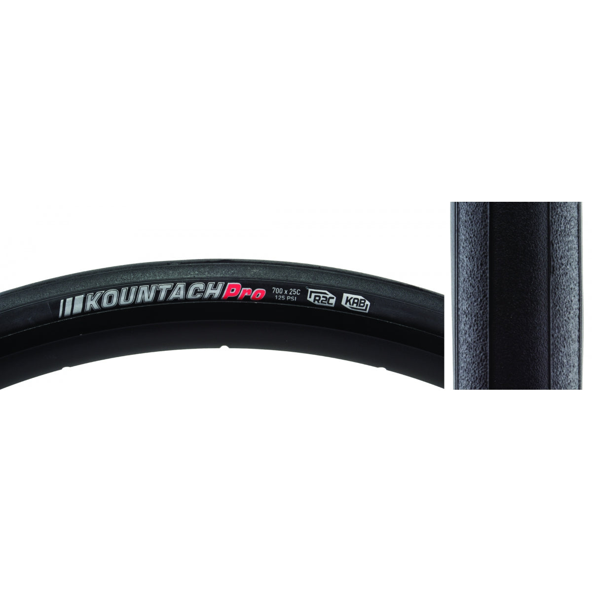 Tire Ken Kountach Pro 700x25 BK/BK/REF-HP R2C/ICB/120 Fold 125psi