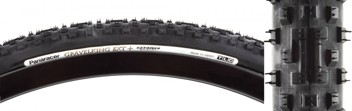 Tire Pan Gravelking EXT+ Knobby 700x33 Fold TBLS BK/BK (SKU 592303)