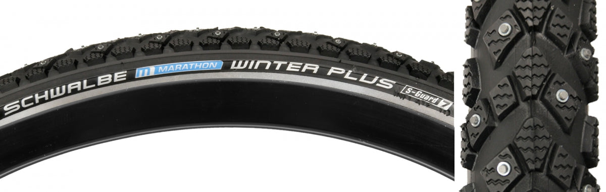 Tire SWB Marathon Winter Plus 700x35 Perf Twin SM-GUARD BK/BK/REF 240-STUD-SNOW Wire