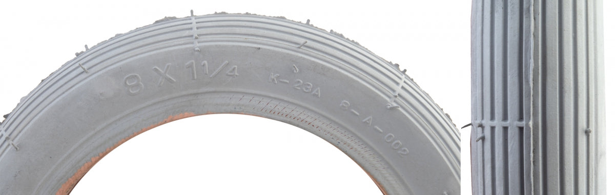 Tire WHL Chair 8x1-1/4 GY Wire