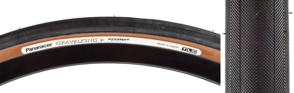 Panaracer Tire GRAVELKING+ 700x26 Fold BK/BN (SKU 593596)