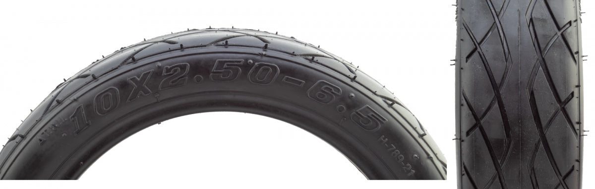 Sunlite Tire Utilit Scooter 10x2.5 (60/70-6.5)BK/BK H789 (SKU 593778)
