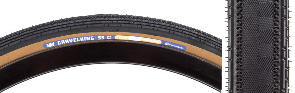 Panaracer Tire Gravelking SS+ 700x35 Fold TBLS BK/BN (O) (SKU 593912)