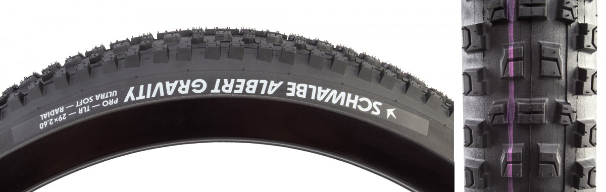Tire SWB Albert 29x2.5 Evo Gravity Pro Radial BK/BSK Addix U-SOFT TLR E50 Fold