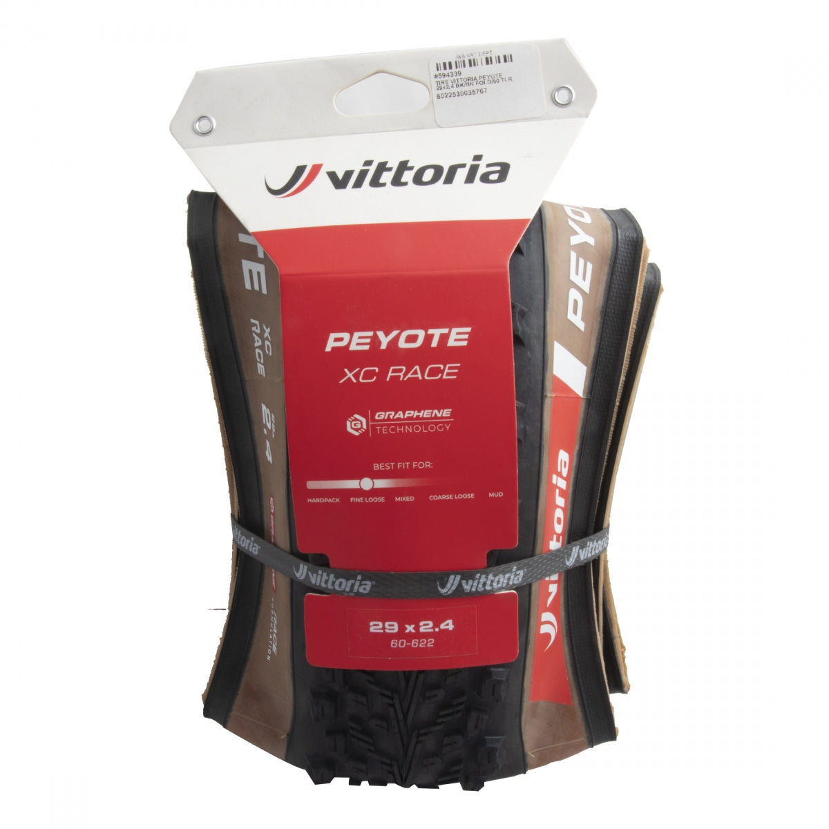 Tire Vittoria Peyote 29x2.4 BK/BN FOLD/60 TLR
