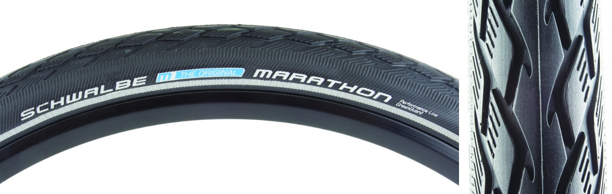 Tire SWB Marathon 20x1.5 Perf Twin GN-GUARD BK/BK/REF Endurance E25 Wire