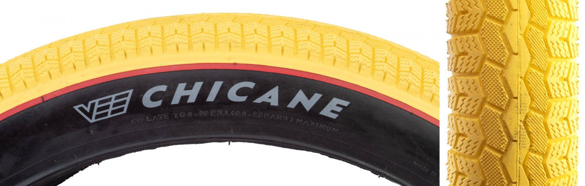 Tire SE Bikes Chicane 26x3.5 YL/BK WIRE/72/MPC