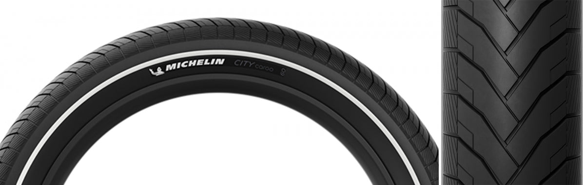 Tire Michelin City Cargo 26x2.4 43B BK/BK WIRE/6x62 MAGI-X/TT/E50