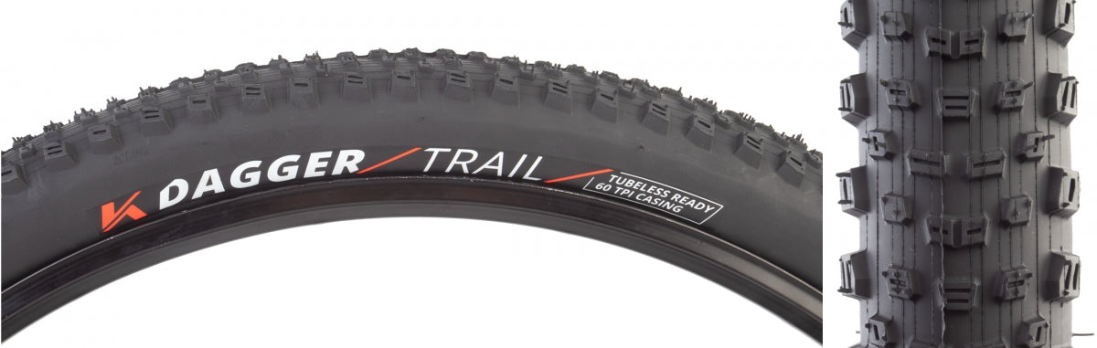 Tire Ken Dagger Trail XC TLR 29x2.4 BK/BK 60 Fold E50