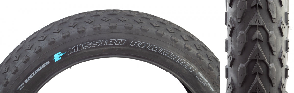 Tire Vee Mission Command 20x4.0 BK/BK WIRE/26 OVER-RIDE/POWERWALL E50