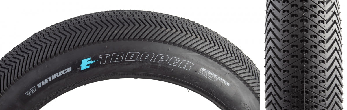 Tire Vee Trooper 20x4.0 BK/BK WIRE/26 OVER-RIDE/POWERWALL E25