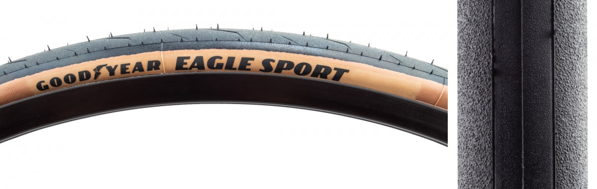 Tire Goodyear Eagle Sport 700x25 BK/YSK Fold DPC