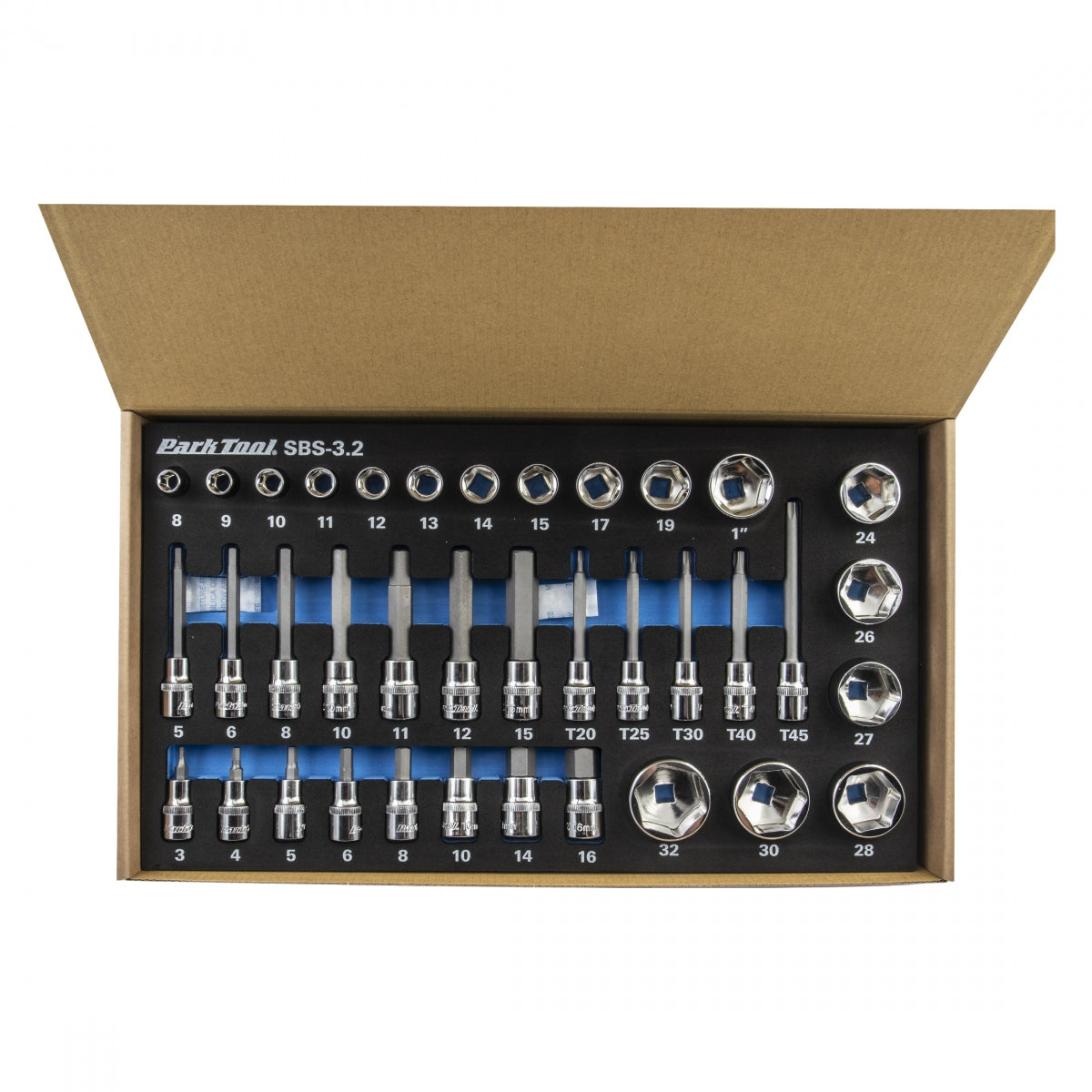 Park Tool Torque Wrench SBS-3.2 Socket Kit (SKU 611358)