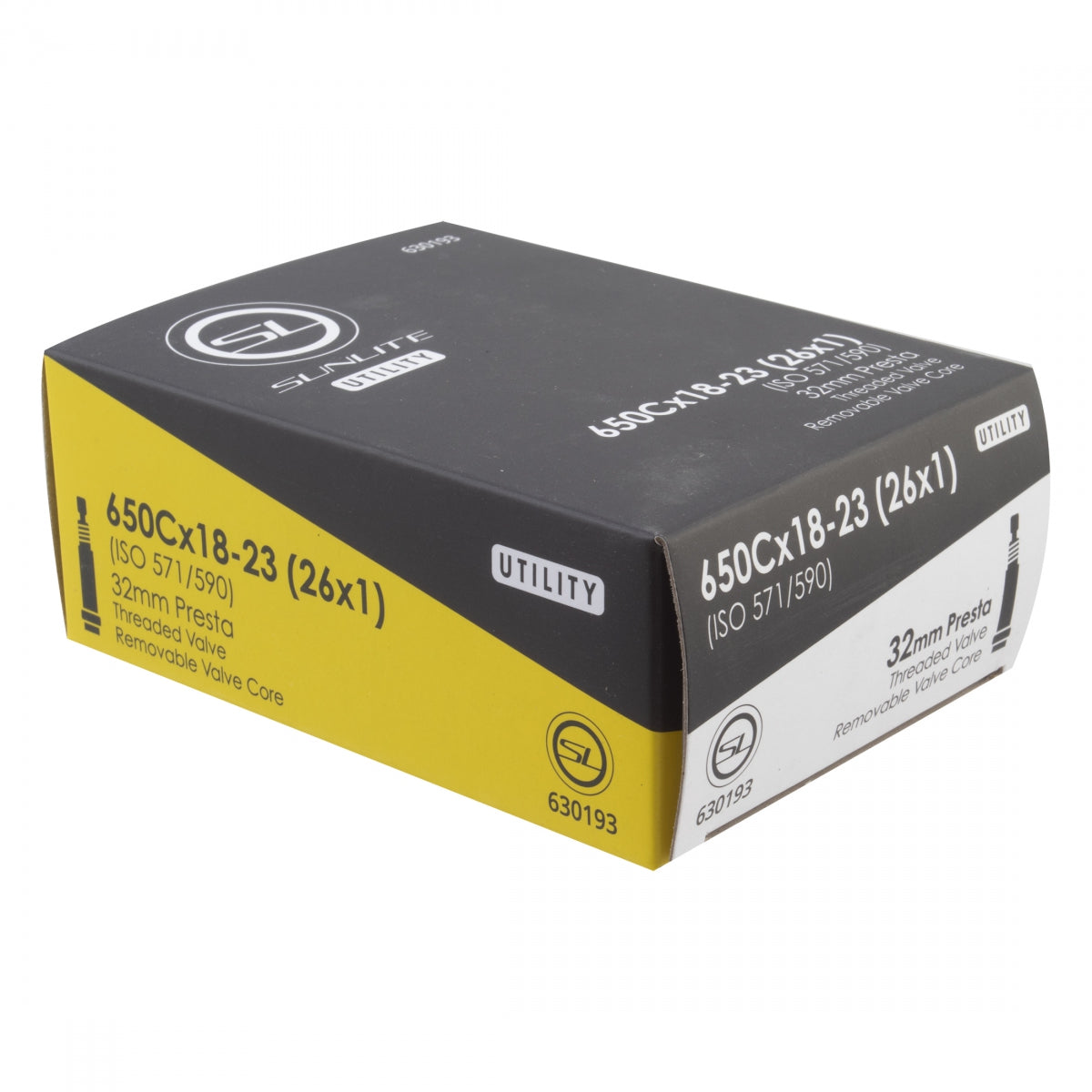Tube Sunlt Utilit 650Cx18-23 PV32/THRD/RC (26x1) FFW25mm