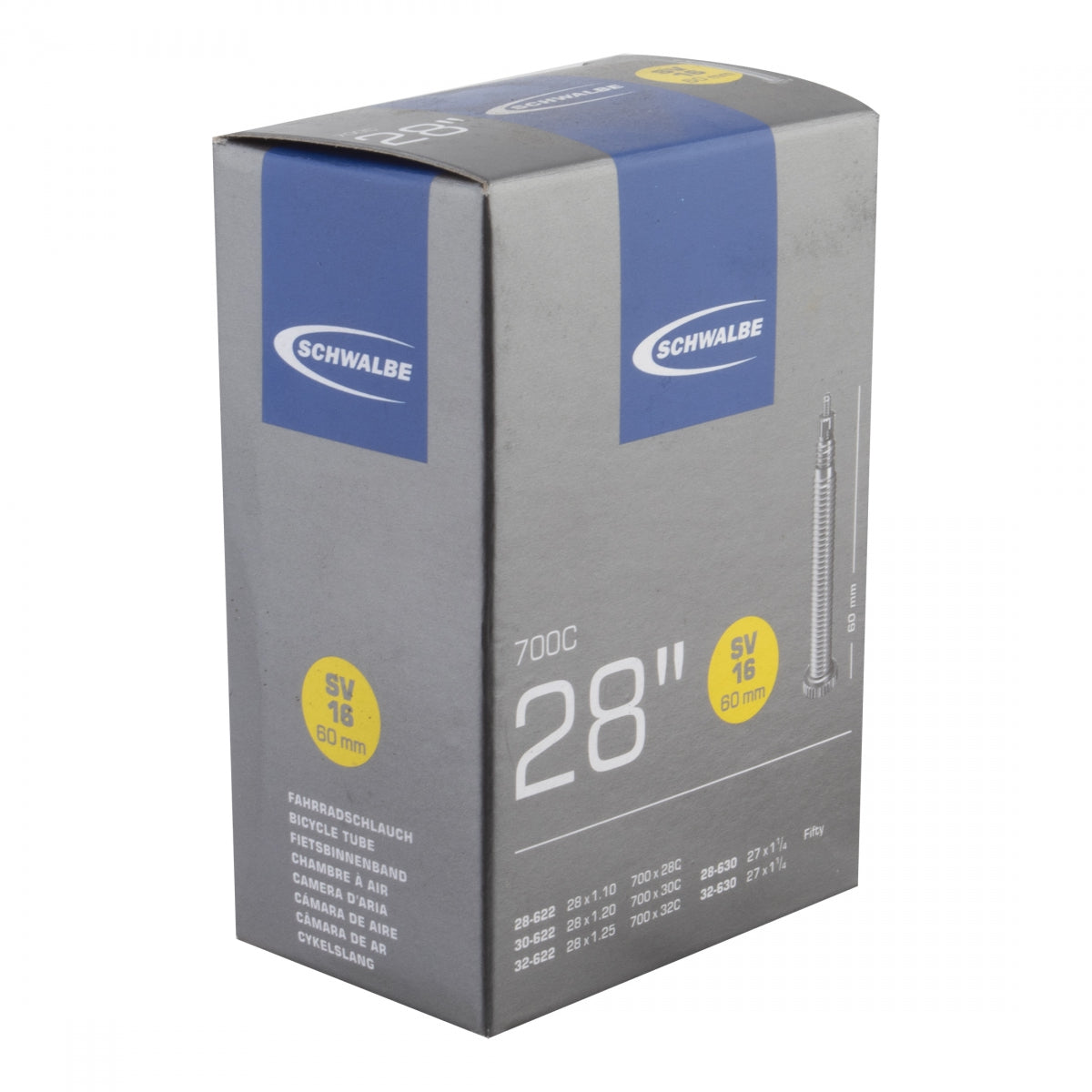 Schwalbe Tube 28 622/630x28/32 PV 60mm (SKU 63687)