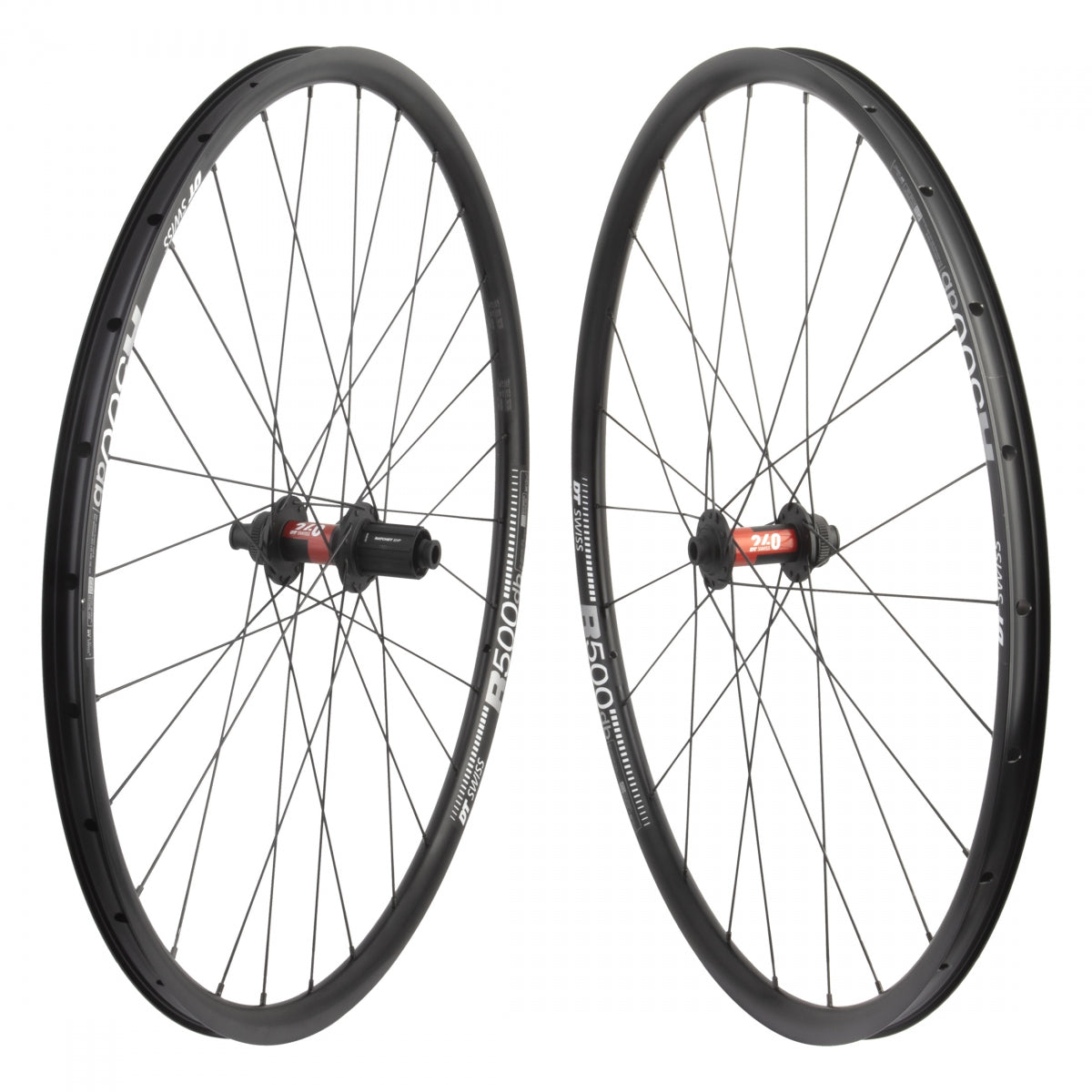 WHL PR 700 622x22 DT R500 BK Disc TBLS 24/28 DT 240 RD 8-11sRD CL 12mm Seal BK 142mm DT 2.0/1.8 BK