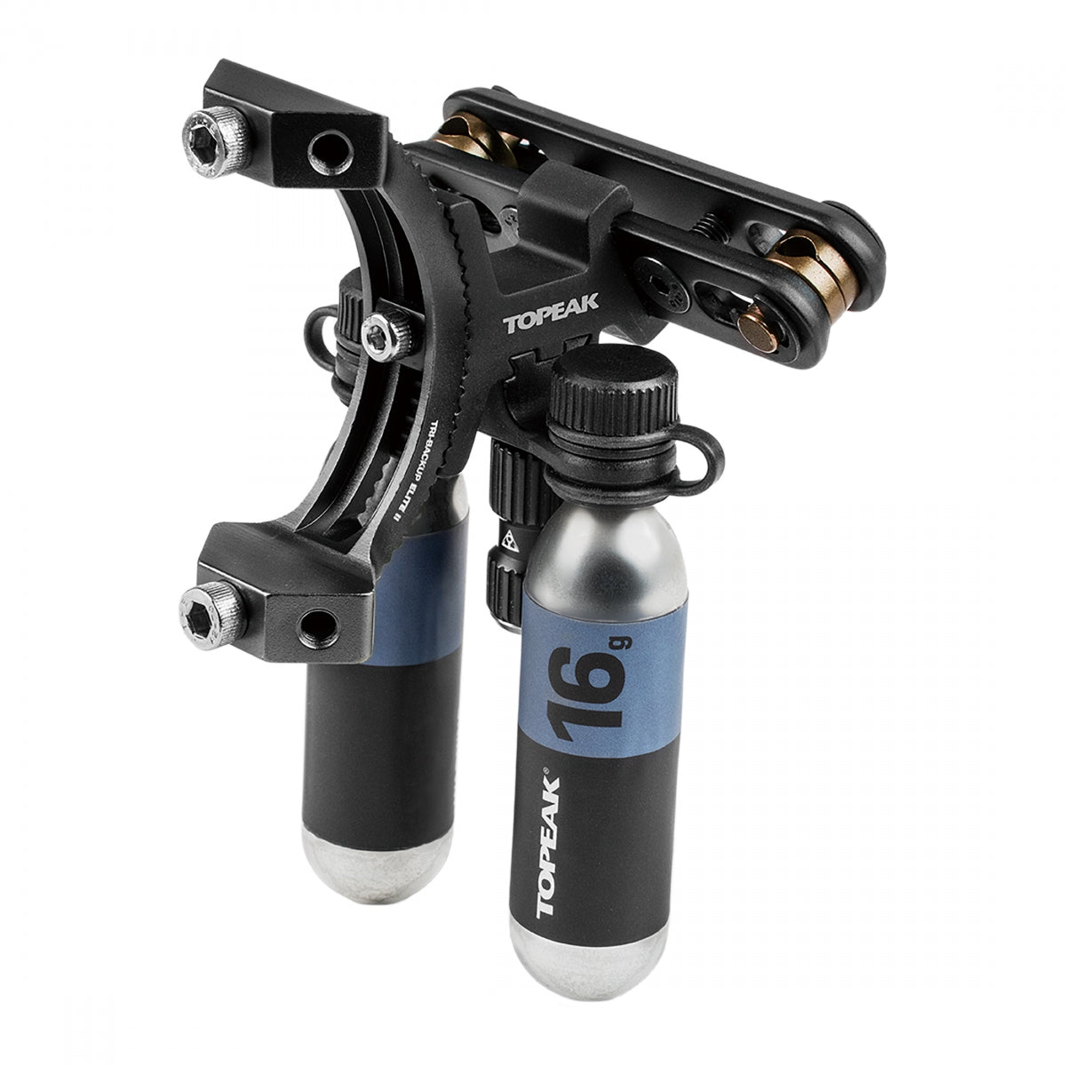 Bottle Cage Topeak TRI-BACKUP Elite 2 Seat Mount BK