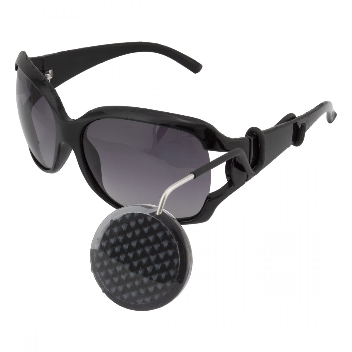 Mirror Tiger Eye Glasses Mount Carbon Fiber BK