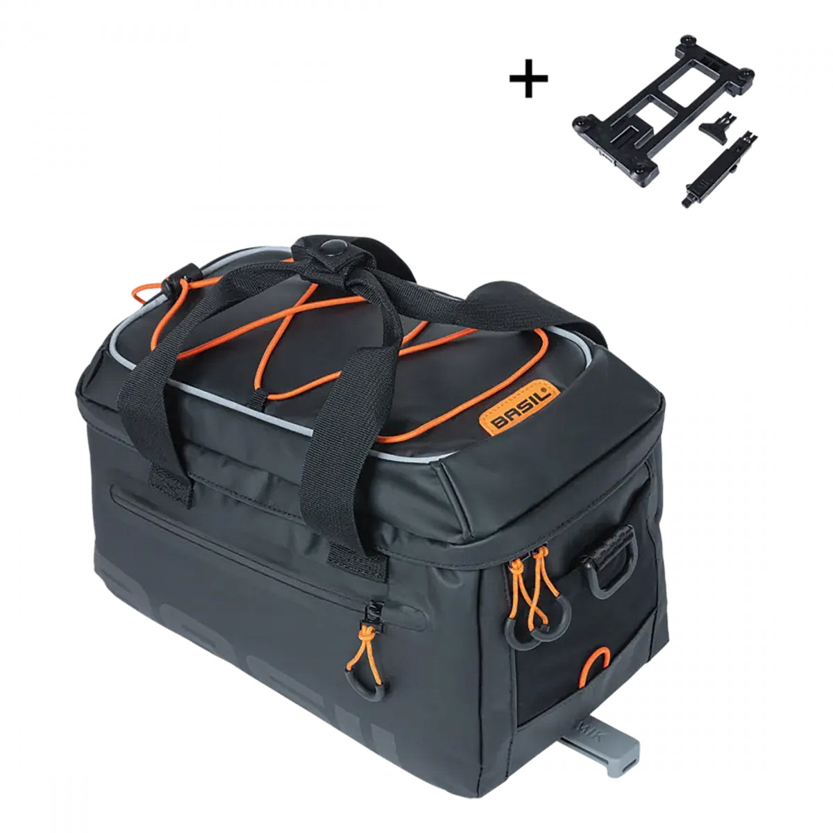 Bag Basil Trunk Miles Tarpaulin 7L Mik BK/OR (Q)