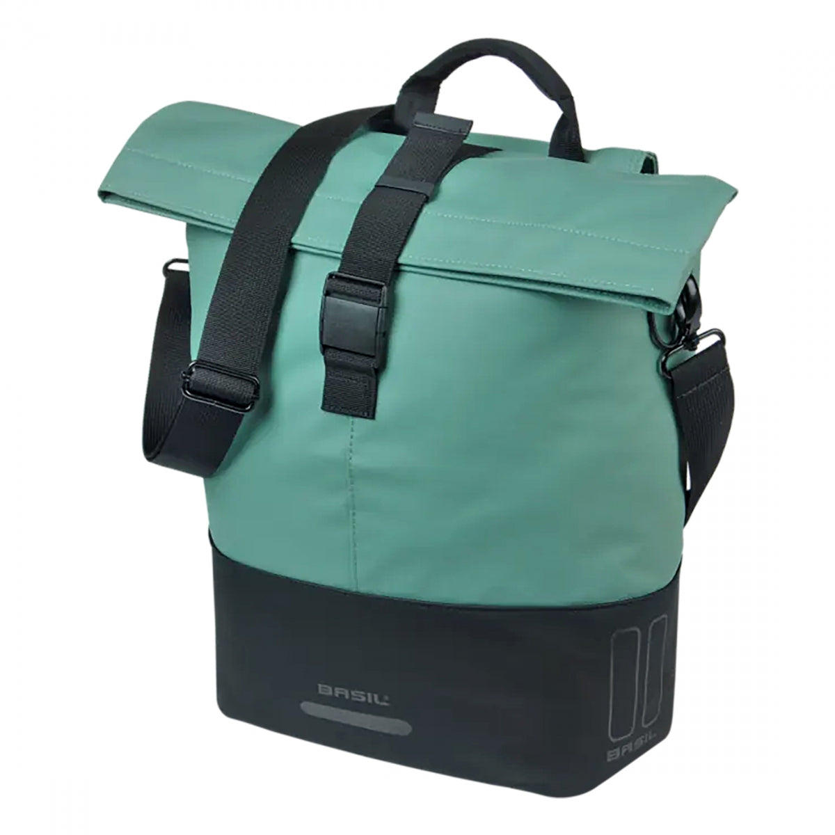 Bag Basil Pannier Cove Shopper Single 14-16L Mik Hook SL-GN/BK