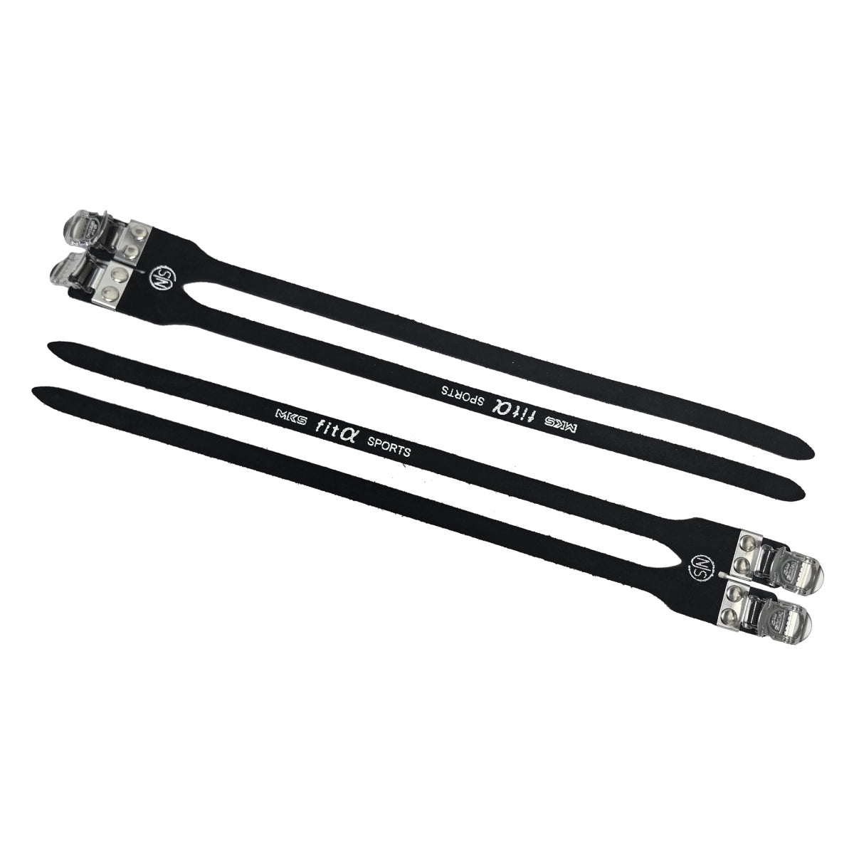 Toe Straps MKS Leather AL Sports BK 2BKL