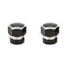 Valve Caps Triktopz Hex 2-TONE BK 1pr/PK