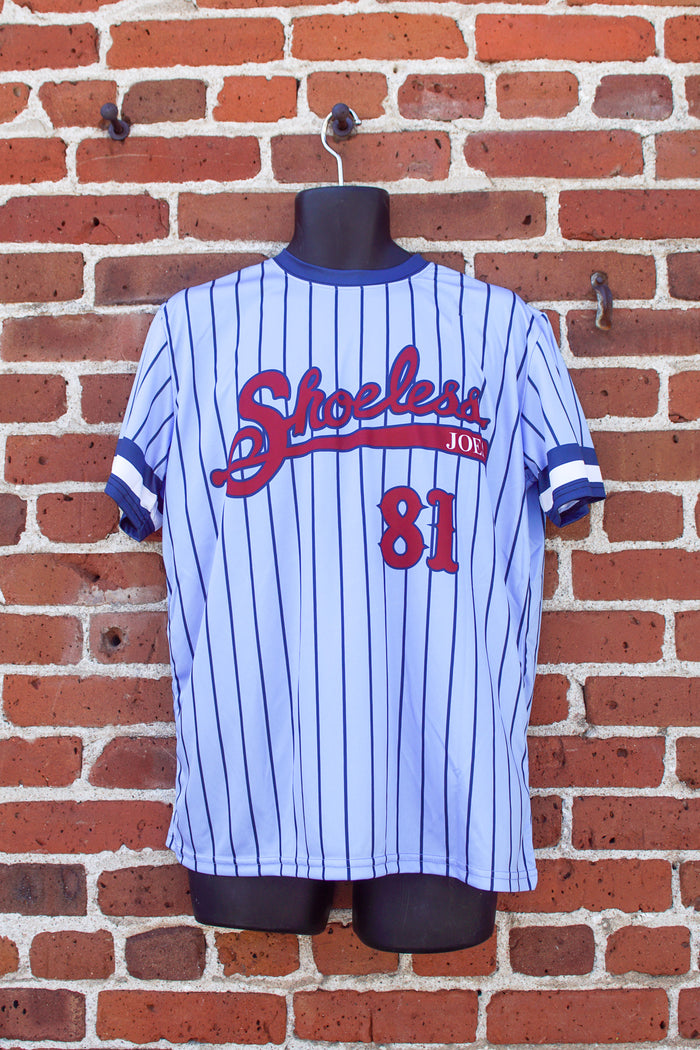 Custom pinstripe baseball jersey
