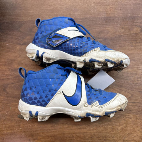 6Y Nike T Football/Lacrosse Cleats - Blue/White