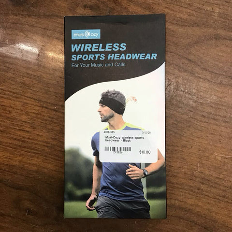 Musi-Cozy wireless sports headwear - Black