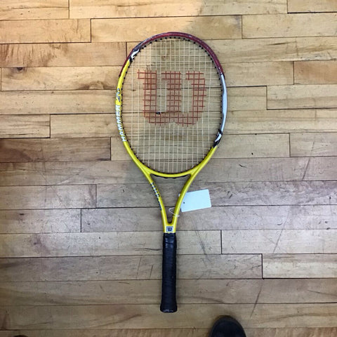 4 1/2" - Wilson Hammer 26 Tennis Racket - Yellow/Red