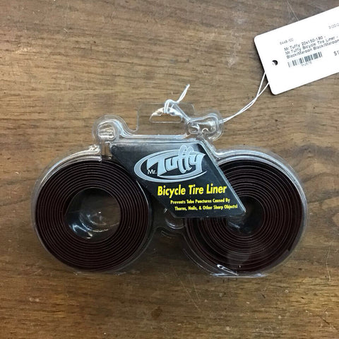 20x1.50-1.90 - Mr.Tuffy Bicycle Tire Liner - Black/Maroon
