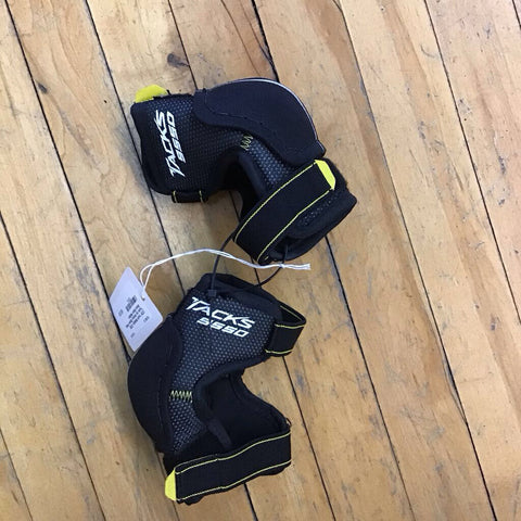 Youth Medium- CCM Tacks Ice Hockey Elbow Pads - Black