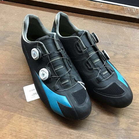 10.5 - Diadora Vortex Pro II Cycling Shoes- Black Blue