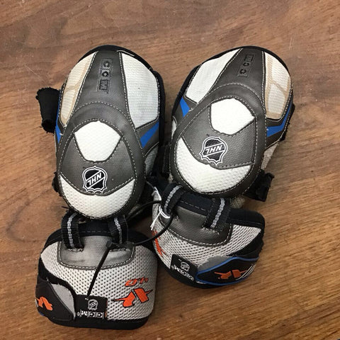 Small - Youth CCM V 4.0 Hockey Elbow Pads - Grey