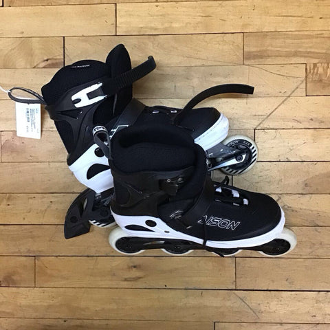 5-7.5 - Papaison Inline Hockey Skates - White/Black