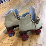 10 - Womans Sure-Grip BoardwalkRoller Skates - Tan/Red