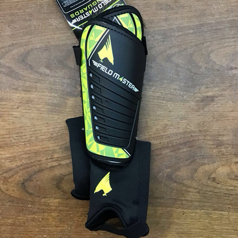 Youth Medium - Field Master Soccer Shin Pads - Yellow/Black