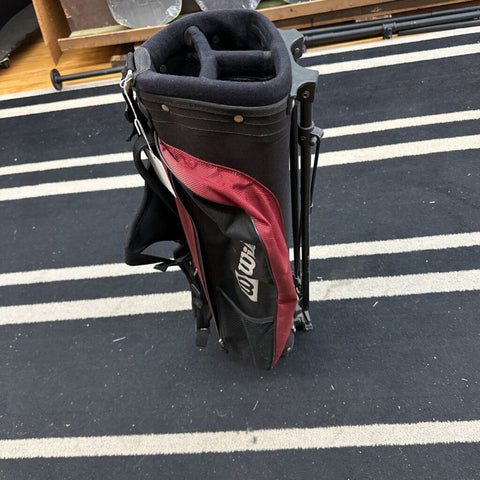 Wilson Junior Golf Stand Bag - Red/Black