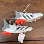 4 White Adidas Predator Soccer Cleat