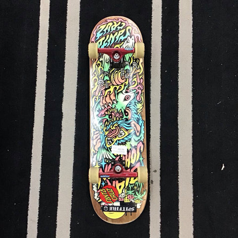 Santa Cruz Skateboard with Red Thunder Trucks