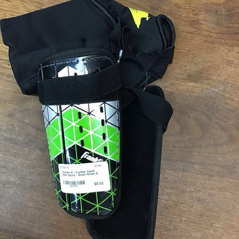 S - Franklin Youth Shin Gaurd - Green