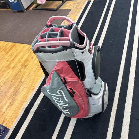 Titleist Golf Cart Bag - Red/White/Grey