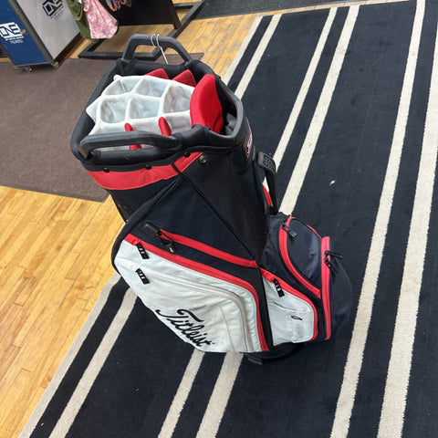 Titleist Golf Cart Bag - Black/Red