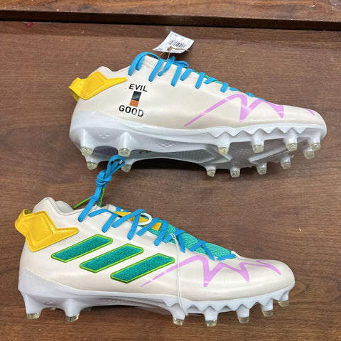 12.5 Adidas Simpsons Football Cleats - White