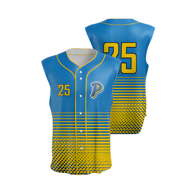 2000 Series Full-Button Sleeveless Baseball Jersey