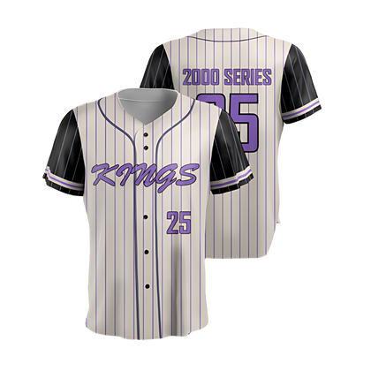 Custom Full-Button Baseball Jersey - 2000 Series